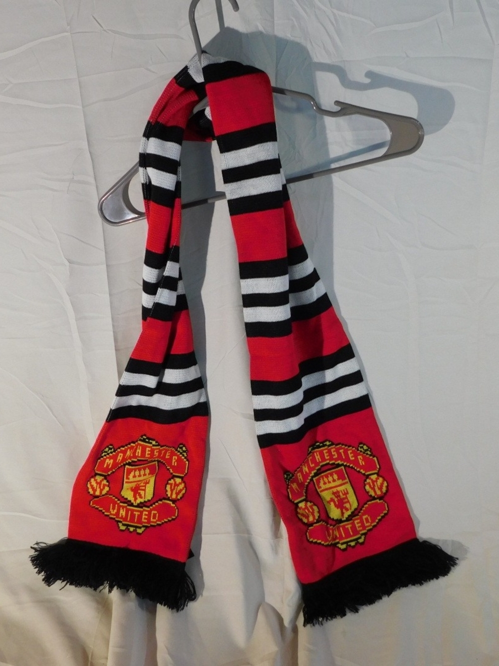 Red & Black Striped Supporter Scarf